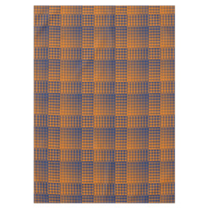 Oranje Paarse Geruite Abstracte Patroon Tafelkleed