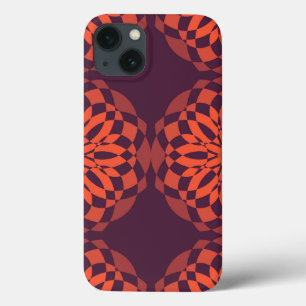 Oranje paarse koele, unieke, trendmatige bloem abs Case-Mate iPhone case