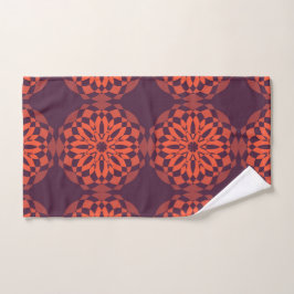 Oranje paarse koele, unieke, trendmatige bloem abs handdoek