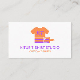 Oranje Paarse Schilder Transfer Kleding Apparels Visitekaartje