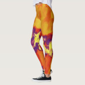 Oranje Paarse schildpad Leggings (Links)