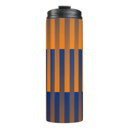Oranje Paarse Strepen Patroon Thermosbeker