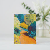 Oranje pad briefkaart (Staand voorkant)
