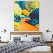 Oranje pad canvas afdruk (Insitu (Slaapkamer))