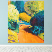 Oranje pad canvas afdruk (Insitu (Houten vloer))