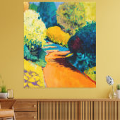 Oranje pad canvas afdruk (Insitu (Woonkamer))