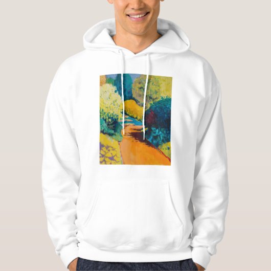 Oranje pad hoodie (Voorkant)