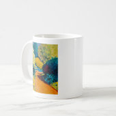 Oranje pad koffiemok (Voorkant links)