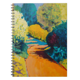 Oranje pad notitieboek