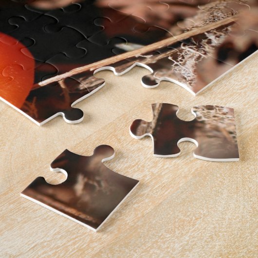 Oranje paddenstoel Natuur Legpuzzel (Zijkant)