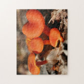 Oranje paddenstoel Natuur Legpuzzel (Verticaal)