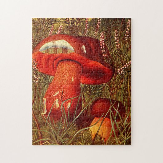 Oranje paddenstoelen - Boletus Luridus Legpuzzel (Verticaal)