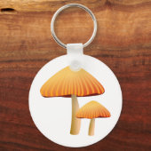Oranje paddenstoelen sleutelhanger (Voorkant)