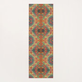 oranje paddenstoelen yoga-mat yogamat (Achterkant)