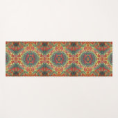 oranje paddenstoelen yoga-mat yogamat (Voorkant (horizontaal))