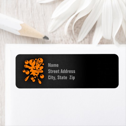 Oranje Paintball Etiket (Insitu)