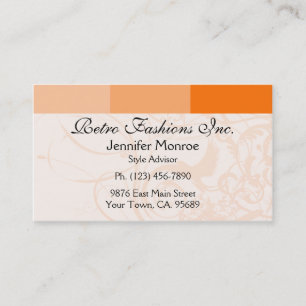 Oranje palet Urban Style Persoonlijke Visitekaartj Visitekaartje