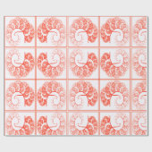 Oranje paletboomstructuur Abstract kunstpatroon Cadeaupapier (Vlak)