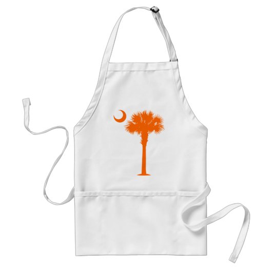 Oranje Palmetto Standaard Schort (Voorkant)