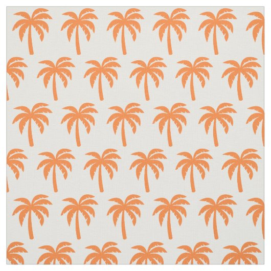 Oranje palmstructuur stof (Swatch)