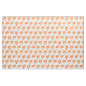 Oranje palmstructuur stof (Fat Quarter)