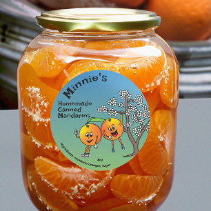 Oranje Pals Grappige Cartoon Marmalade Jelly en me Ronde Sticker