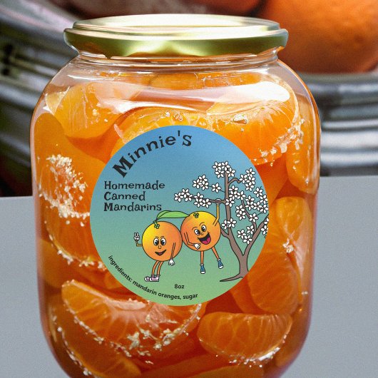 Oranje Pals Grappige Cartoon Marmalade Jelly en me Ronde Sticker