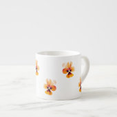 oranje paniekjes espresso kop (Voorkant rechts)