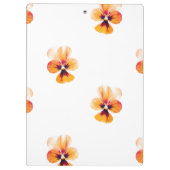 oranje paniekjes klembord (Achterkant)