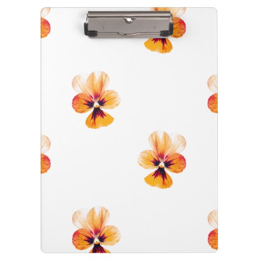 oranje paniekjes klembord (Voorkant)