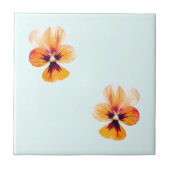 oranje paniekjes tegeltje (Voorkant)