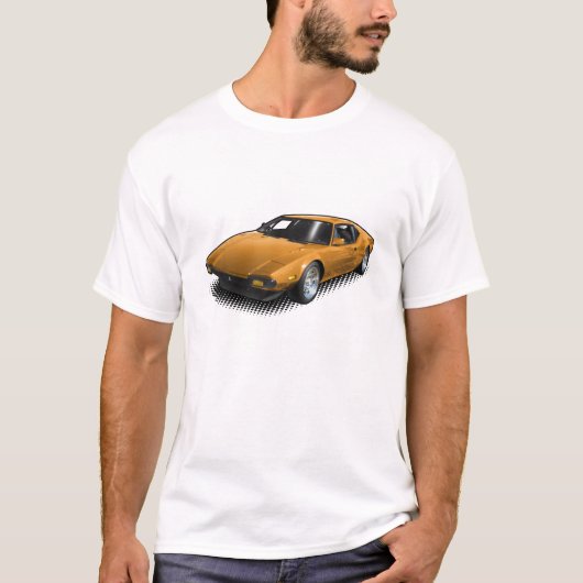 Oranje Pantera op White T-Shirt (Voorkant)