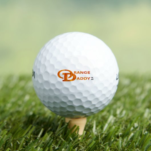 Oranje papa 2D Golfballen (Insitu Shirt)