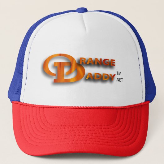 Oranje papa 2D Trucker Pet (Voorkant)