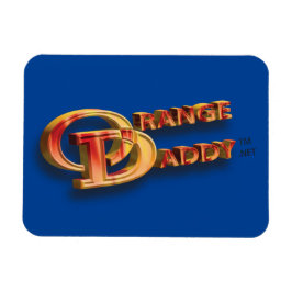 Oranje papa 3D Magneet