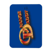 Oranje papa 3D Magneet (Verticaal)