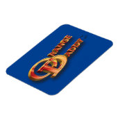 Oranje papa 3D Magneet (Linkerzijde)