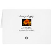 Oranje papaver (Achterkant Horizontaal)