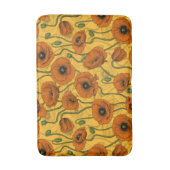 Oranje papaver badmat (Voorkant Verticaal)