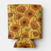 Oranje papaver blikjeskoeler (Achterkant)