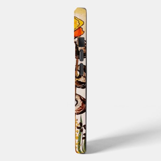 Oranje papaver bruine stengels Case-Mate iPhone case (Achterkant / Links)