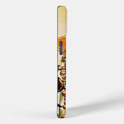 Oranje papaver bruine stengels Case-Mate iPhone case (Achterkant / Rechts)