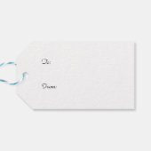 Oranje papaver cadeaulabel (Achterkant Horizontaal)