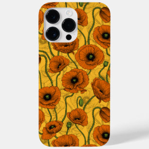 Oranje papaver Case-Mate iPhone 14 pro max hoesje
