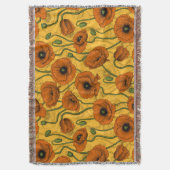 Oranje papaver deken (Voorkant Verticaal)