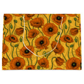 Oranje papaver groot cadeauzakje (Voorkant)