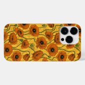 Oranje papaver iPhone hoesje (Achterkant horizontaal)