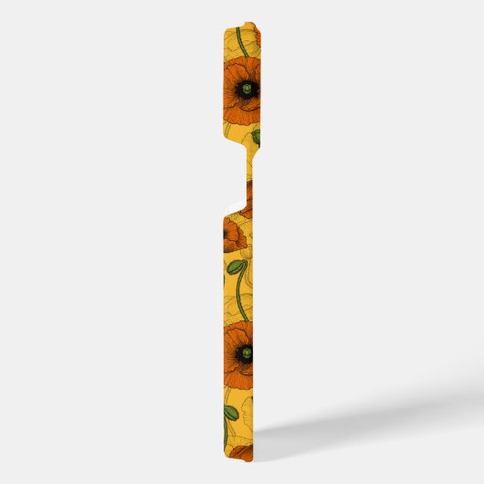 Oranje papaver iPhone hoesje (Rechterkant)