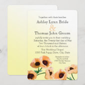 Oranje papaver kaart (Voorkant / Achterkant)