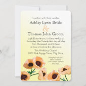 Oranje papaver kaart (Voorkant)